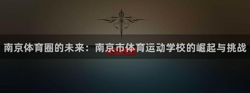 凯发官网下载招商电话是多少号码：南京体育圈的未来：南