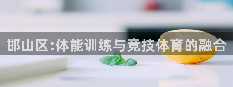 凯发官方正版app集团logo：邯山区:体能训练与竞技体育的