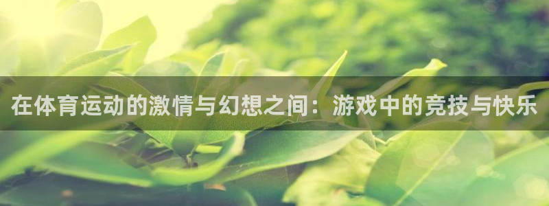 凯发官网下载招商电话号码：在体育运动的激情与幻想之间